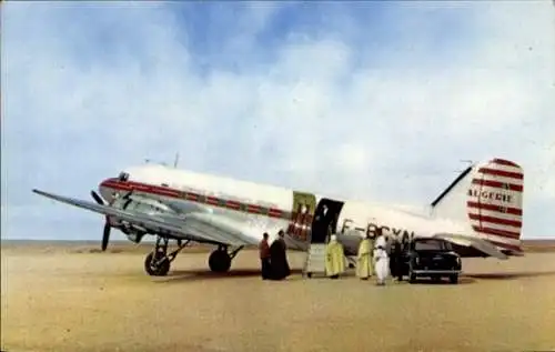 Ak Algerisches Passagierflugzeug, Douglas DC 3, Cie. Air Algerie