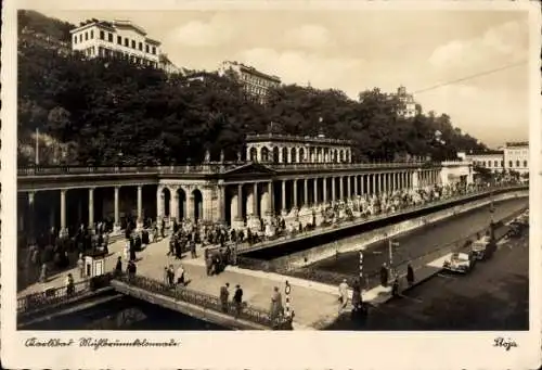 Ak Karlovy Vary Karlsbad Stadt, Mühlbrunnkolonnade