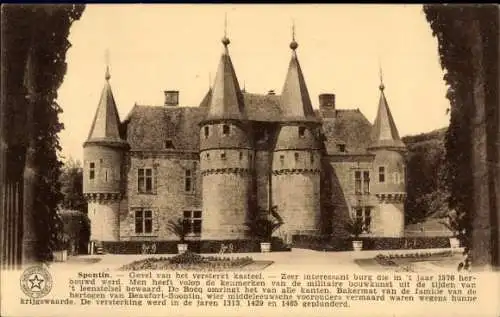 Ak Spontin Yvoir sur Meuse Wallonien Namur, Château de Spontin