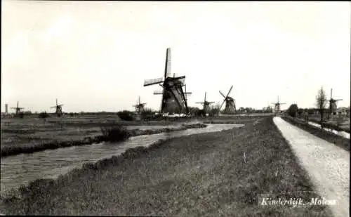 Ak Kinderdijk Molenwaard Südholland Niederlande, Mills