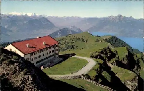 Ak Rigi Kulm Kanton Schwyz, Hotel, Pilatus, Vierwaldstättersee