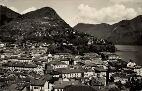 Ak Lugano Kanton Tessin Schweiz, Panorama