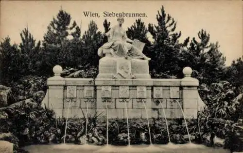 Ak Wien 5 Margareten, Siebenbrunnen