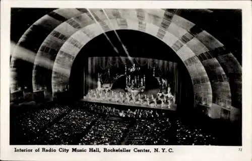 Ak New York City USA, Interior of Radio City Music Hall, Rockefeller Center