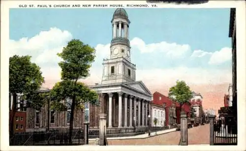 Ak Richmond Virginia USA, Old St. Paul´s Church and Parish House