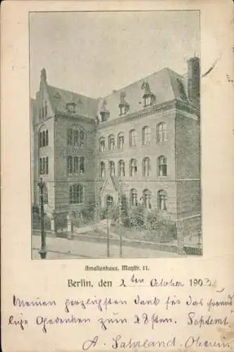 Ak Berlin Schöneberg, Amalienhaus, Motzstraße 11