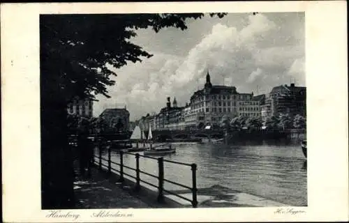 Ak Hamburg, Alsterdamm, Haupttagung der Raiffeisen Organisation 1926