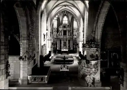 Ak Quedlinburg im Harz, Kirche, Innenansicht