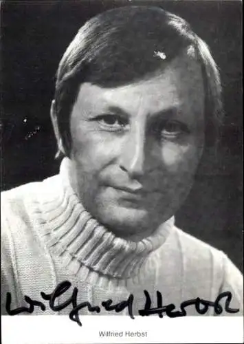 Ak Schauspieler Wilfried Herbst, Portrait, Autogramm