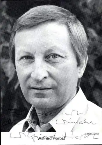 Ak Schauspieler Wilfried Herbst, Portrait, Autogramm