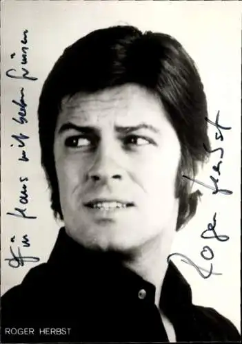 Ak Schauspieler Roger Herbst, Portrait, Autogramm