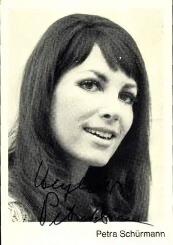 Ak Schauspielerin Petra Schürmann, Portrait, Autogramm