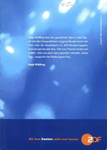 Ak Moderatorin Katja Wölffing, Portrait, Autogramm