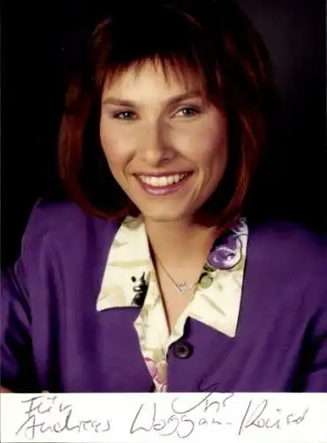 Ak Schauspielerin Iris Woggau-Kaiser, Portrait, Autogramm