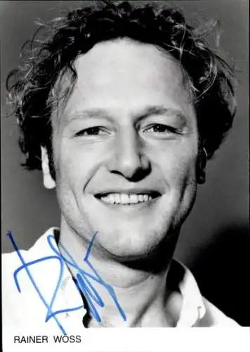 Ak Schauspieler Rainer Wöss, Portrait, Autogramm