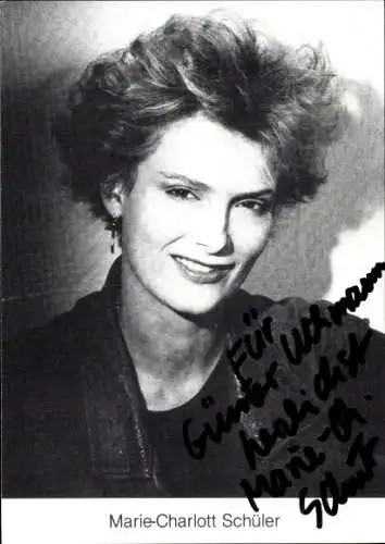 Ak Schauspielerin Marie-Charlott Schüler, Portrait, Autogramm