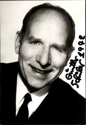 Ak Schauspieler Günther Schüler, Portrait, Autogramm