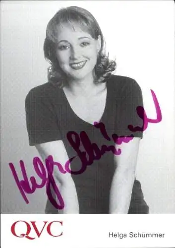 Ak Moderatorin Helga Schümmer, Portrait, Autogramm