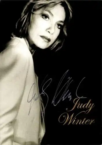 Ak Schauspielerin Judy Winter, Portrait, Autogramm