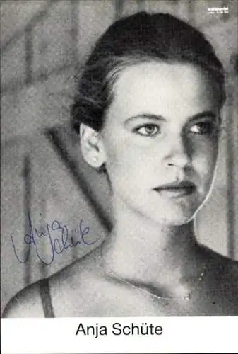 Ak Schauspielerin Anja Schüte, Portrait, Autogramm