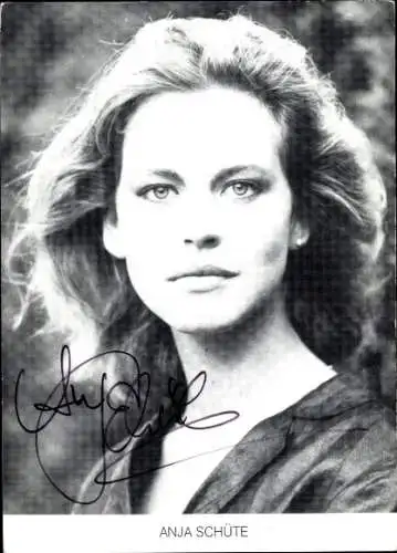 Ak Schauspielerin Anja Schüte, Portrait, Autogramm