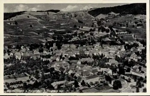 Ak Bischoffingen Vogtsburg im Kaiserstuhl, Fliegeraufnahme