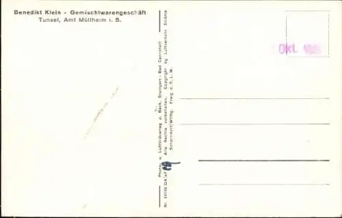 Ak Tunsel Bad Krozingen im Breisgau Schwarzwald, Fliegeraufnahme