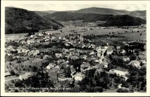 Ak Maulburg im Wiesental Südschwarzwald, Fliegeraufnahme