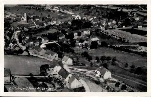 Ak Eschringen Saarbrücken im Saarland, Fliegeraufnahme, Gasthaus zur Post