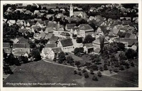 Ak Pfalzgrafenweiler im Schwarzwald Württemberg, Fliegeraufnahme