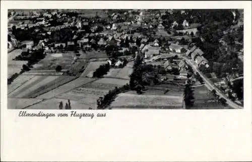 Ak Ellmendingen Keltern in Baden, Fliegeraufnahme