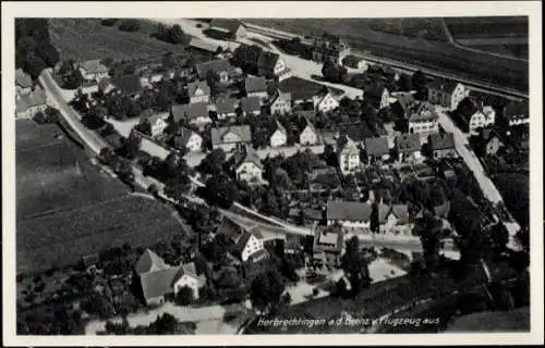 Ak Herbrechtingen an der Brenz Württemberg, Fliegeraufnahme