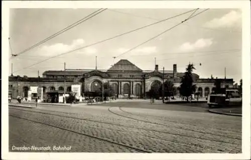 Ak Dresden Neustadt, Bahnhof