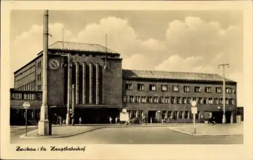 Ak Zwickau in Sachsen, Hauptbahnhof