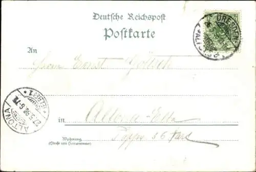 Litho Dresden Altstadt, Albertbrücke