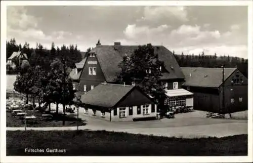 Ak Oberbärenburg Altenberg im Erzgebirge, Fritsches Gasthaus