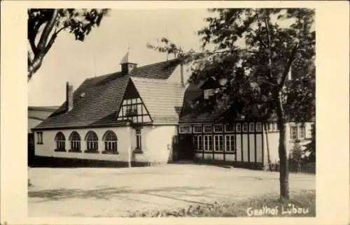 Foto Ak Lübau Rabenau Erzgebirge, Gasthof Lübau