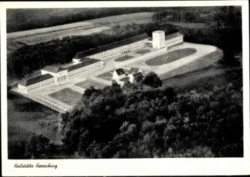 Ak Herrsching am Ammersee, Fliegeraufnahme Heilstätte