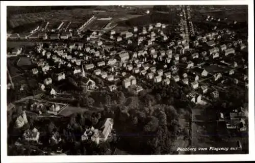 Ak Penzberg in Oberbayern, Fliegeraufnahme