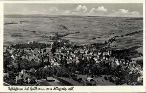 Ak Schluchtern Leingarten in Württemberg, Fliegeraufnahme
