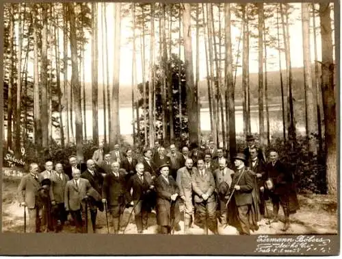 Foto Schlaubetal Brandenburg, Wanderer, Gruppenaufnahme 1926