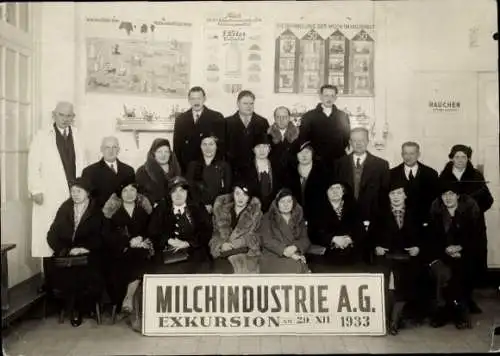 Foto Berlin, Milchindustrie AG, Exkursion 1933, Gruppenaufnahme