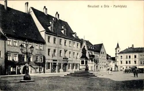 Ak Neustadt an der Orla, Marktplatz