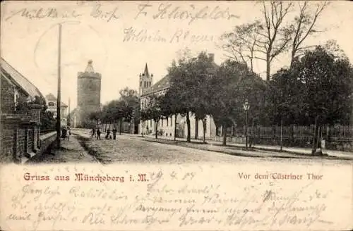 Ak Müncheberg in der Mark, Vor dem Cüstriner Tor