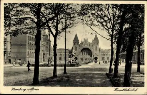 Ak Hamburg Altona, Hauptbahnhof