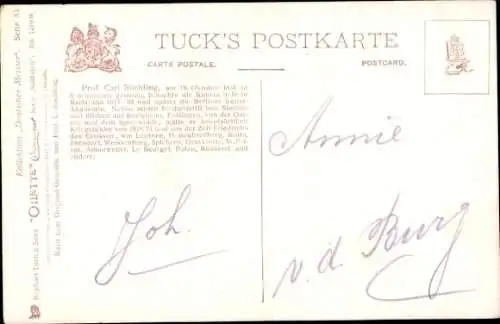 Künstler Ak Röchling, C., Soldat in Uniform mit Bajonett