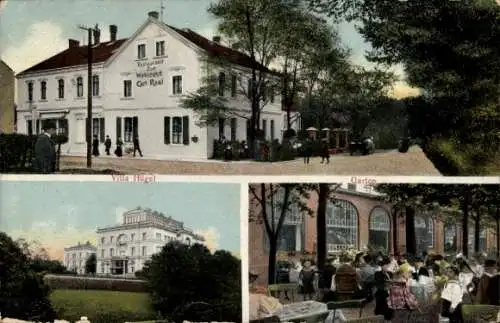 Ak Bredeney Essen im Ruhrgebiet, Restaurant zur Waldecke, Villa Hügel