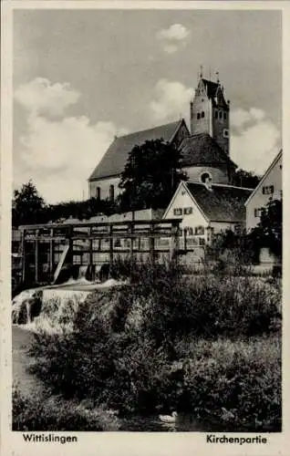 Ak Zöschlingsweiler Wittislingen in Schwaben, Kirche