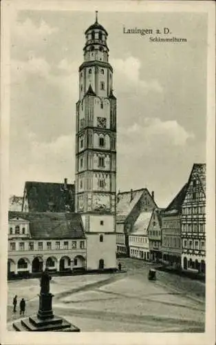 Ak Lauingen an der Donau Schwäbische Alb, Schimmelturm