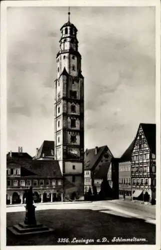 Ak Lauingen an der Donau Schwäbische Alb, Schimmelturm